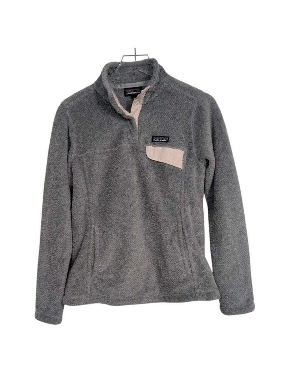 Patagonia Snap T Pullover Womens Size Medium Gray Fleece Gorpcore Granola